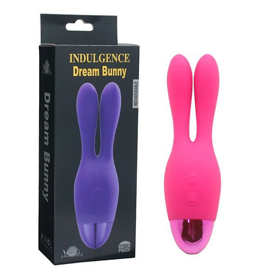 Розовый вибратор INDULGENCE Rechargeable Dream Bunny - 15 см. от Intimcat