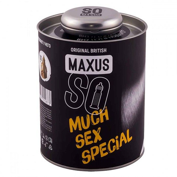 Текстурированные презервативы в кейсе MAXUS So Much Sex - 100 шт. - латекс