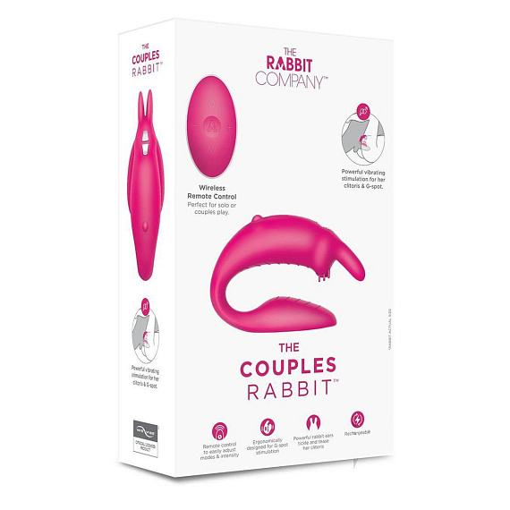 Розовый вибратор для пар The Couples Rabbit от Intimcat