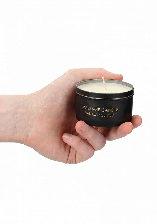 Массажная свеча с ароматом ванили Massage Candle Vanilla Scented - 100 гр. от Intimcat