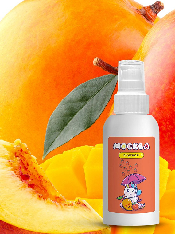 Универсальная смазка с ароматом персика и манго  Москва Вкусная  - 100 мл. - 