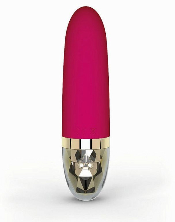 Ярко-розовый водонепроницаемый вибратор Sleak Freak - 14,5 см. - силикон