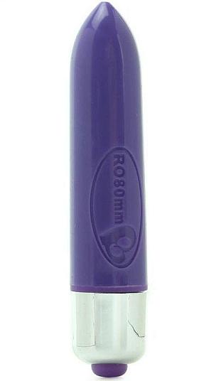 Фиолетовая вибропулька RO-80MM - 7,9 см.