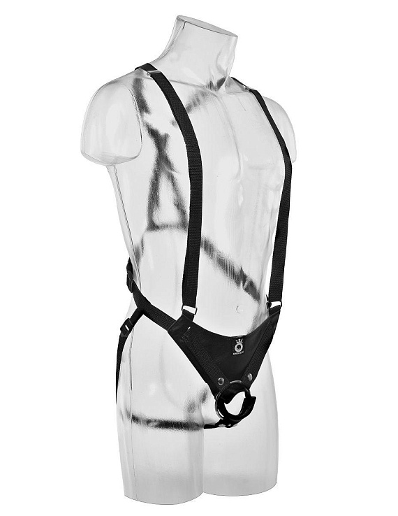 Страпон-система с телесной насадкой 12  Hollow Strap-On Suspender System - 30 см. - фото 5
