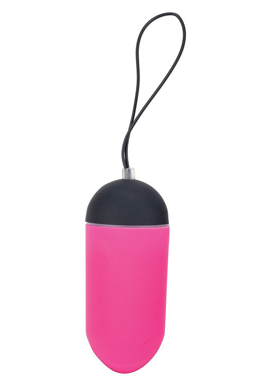 Розовое виброяйцо с пультом ДУ - анодированный пластик (ABS)