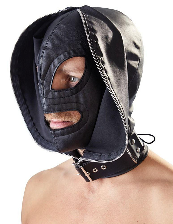 Двухслойный шлем-маска с отверстиями для глаз и рта - полиуретан