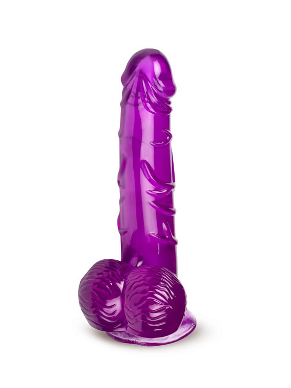 Фиолетовый фаллоимитатор-реалистик на присоске - 17 см. от Intimcat