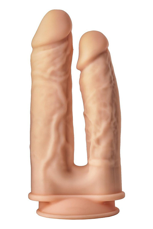 Телесный анально-вагинальный фаллоимитатор Double Penetrator - 19,5 см. - фото 6