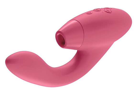 Розовый стимулятор Womanizer DUO с вагинальным отростком - фото 5