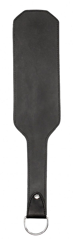 Черная шлепалка Leather Vampire Paddle - 41 см. - натуральная кожа