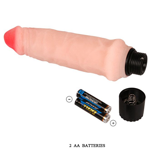 Вибратор телесного цвета  Realistic Cock Vibe - 15,5 см. от Intimcat