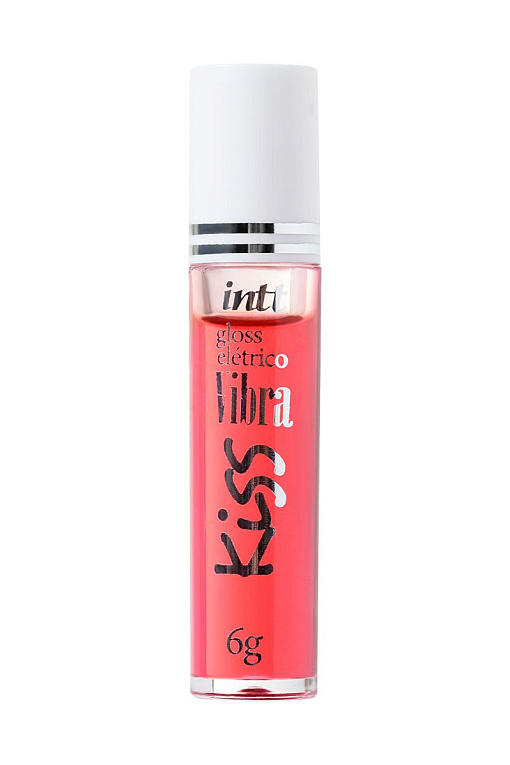 Блеск для губ Gloss Vibe Strawberry с эффектом вибрации и клубничным ароматом - 6 гр. INTT