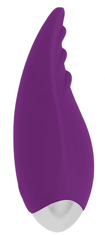 Фиолетовый клиторальный стимулятор Nanci - 10,5 см. - силикон