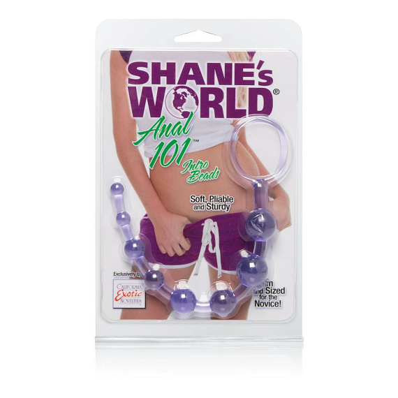 Фиолетовая анальная цепочка Shane s World Anal 101 Intro Beads - 21 см. - фото 5