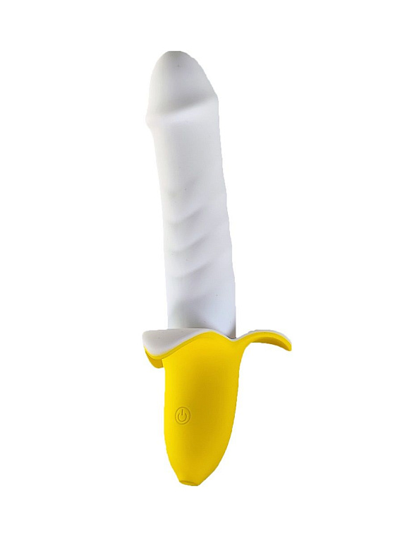 Мощный пульсатор в форме банана Banana Pulsator - 19,5 см. Devi