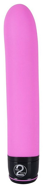 Розовый изогнутый вибратор Mr. Nice Guy - 23 см. от Intimcat