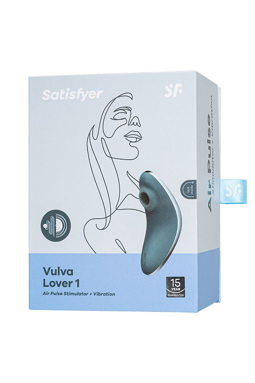 Синий вакуум-волновой вибростимулятор клитора Satisfyer Vulva Lover 1 - фото 7