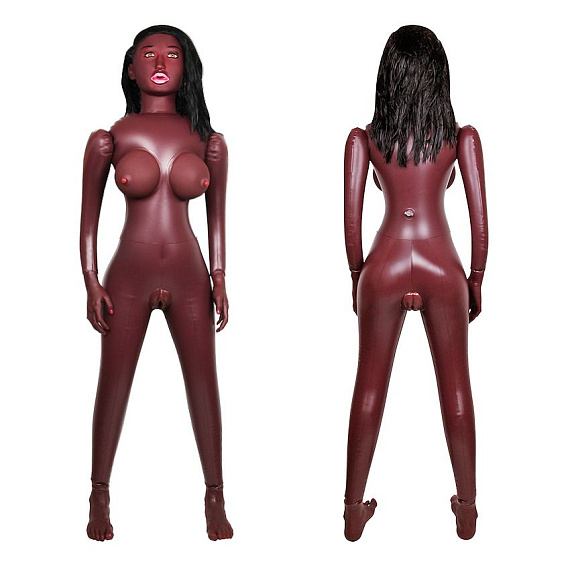 Темнокожая надувная секс-кукла с вибрацией Лионелла от Intimcat