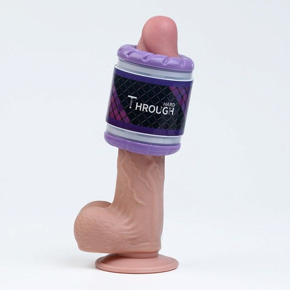 Фиолетовый сквозной мастурбатор Through HARD - фото 8