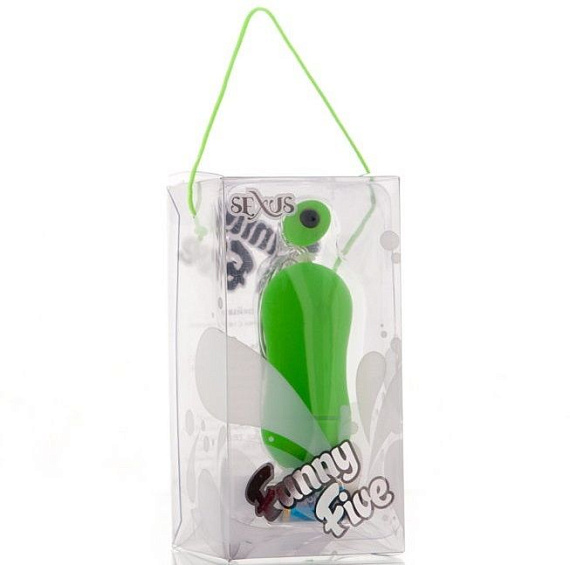 Зеленое виброяйцо с выносным пультом-кнопкой - 6,5 см. - анодированный пластик (ABS)