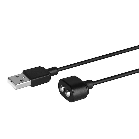 Черный магнитный кабель для зарядки Satisfyer USB Charging Cable от Intimcat