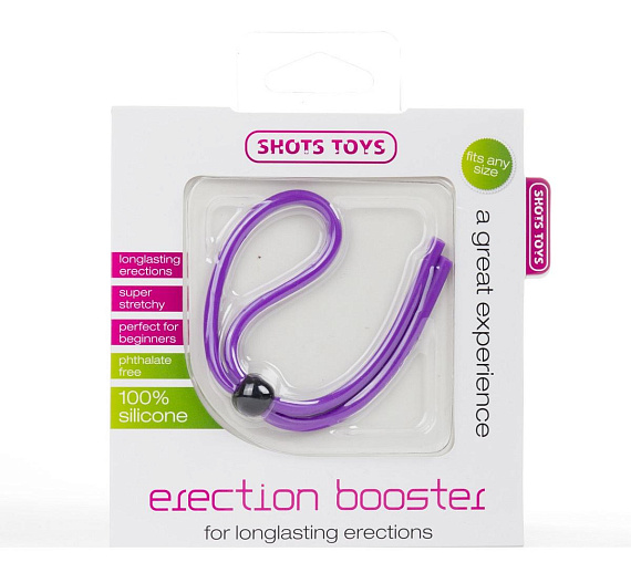 Фиолетовое лассо на пенис Erection Booster - силикон