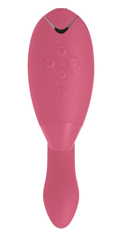 Розовый стимулятор Womanizer DUO с вагинальным отростком Womanizer