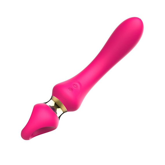 Розовый изогнутый вибромассажер Moon Vibrator - 21,1 см. - фото 8