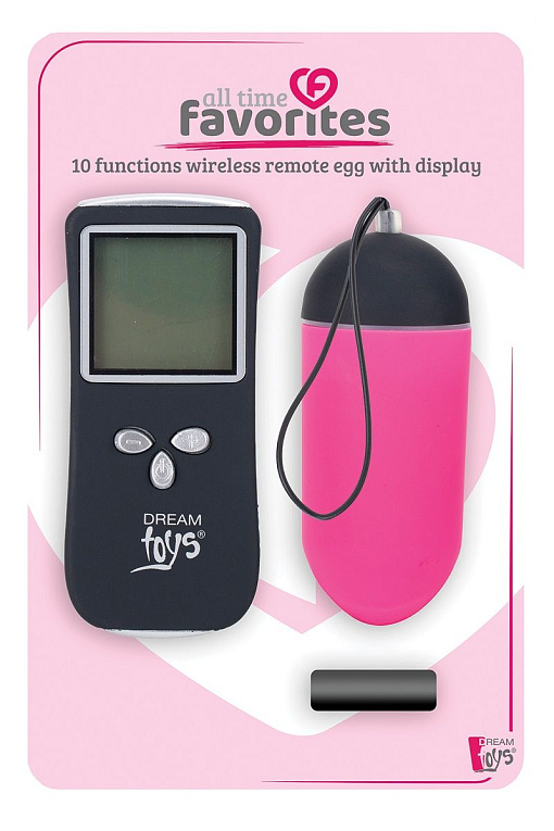 Розовое виброяйцо с пультом ДУ Dream Toys