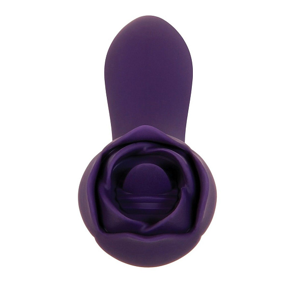 Фиолетовый двусторонний вибратор Thorny Rose - 20 см. от Intimcat