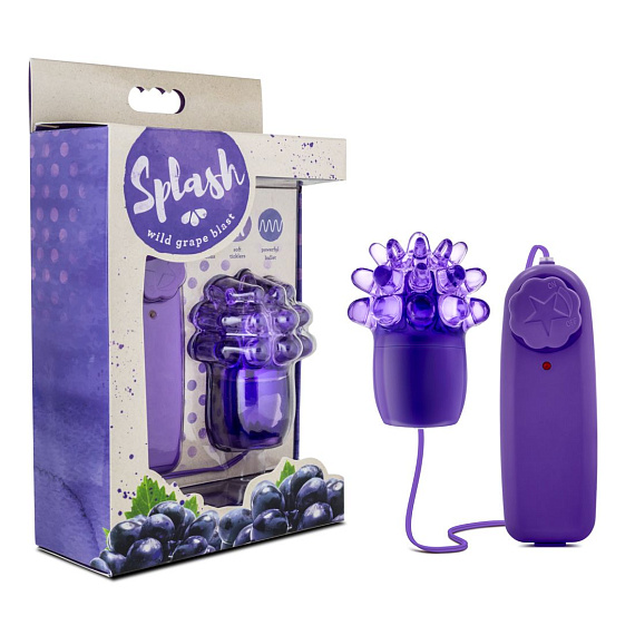 Фиолетовое виброяйцо с шишечками Splash Wild Grape Blast - термопластичный эластомер (TPE)
