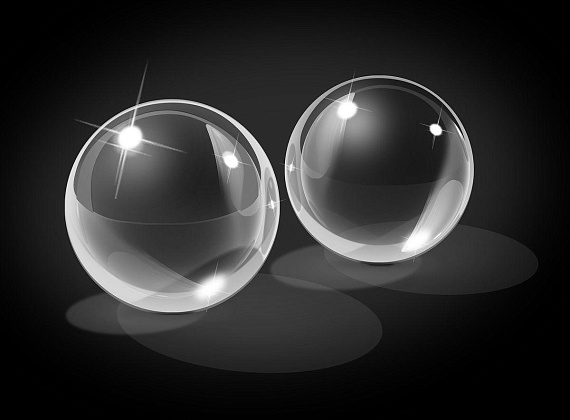 Стеклянные вагинальные шарики Glass Ben-Wa Balls - стекло