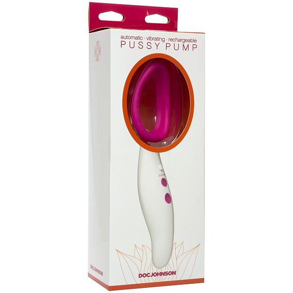 Женская вибропомпа Automatic Vibrating Rechargeable Pussy Pump - анодированный пластик, силикон