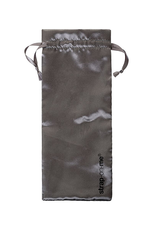 Черный безремневой страпон Silicone Bendable Strap-On XL - фото 6