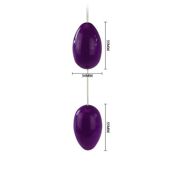 Фиолетовые анальные шарики вытянутой формы от Intimcat