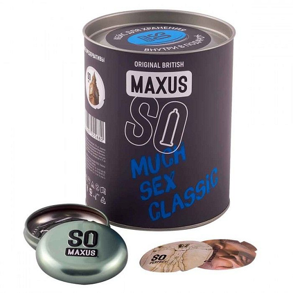 Классические презервативы в кейсе MAXUS So Much Sex - 100 шт. - латекс