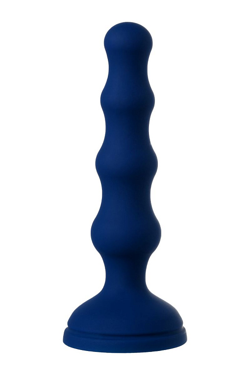Синяя анальная вибровтулка OPlay Wave с пультом ДУ - 15,5 см. от Intimcat