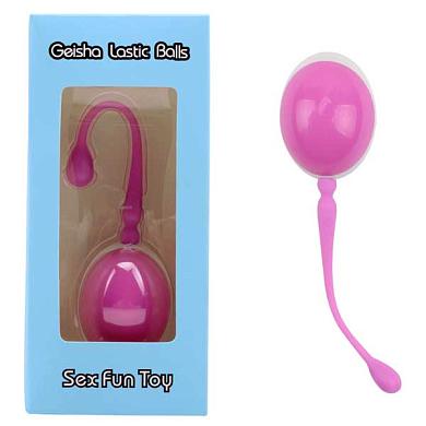 Розовый вагинальный шарик с силиконовым шнуром