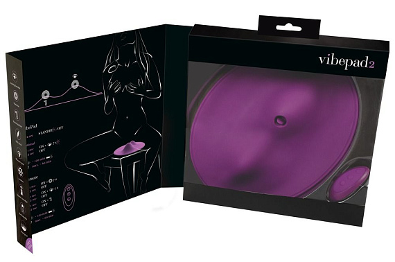 Фиолетовая подушка-вибромассажер Vibepad 2 - фото 9