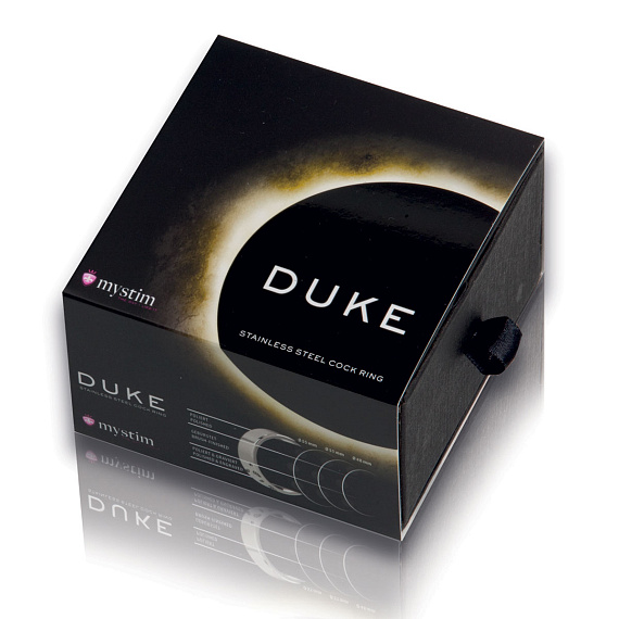 Стальное эрекционное кольцо с гравировкой Duke - 5,5 см. - металл