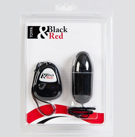 Чёрное радиоуправляемое виброяйцо - 8 см. - анодированный пластик (ABS)