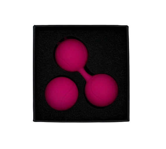 Ярко-розовый набор для тренировки вагинальных мышц Kegel Balls - фото 5