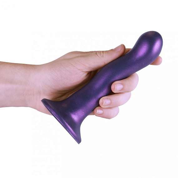 Фиолетовый фаллоимитатор Ultra Soft - 18 см. - фото 5