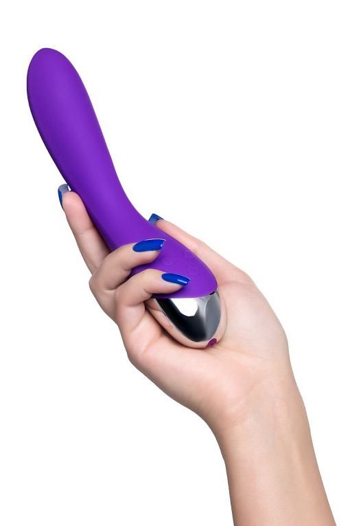 Фиолетовый вибратор «Дрючка-удовольствие» - 20,5 см. - фото 7