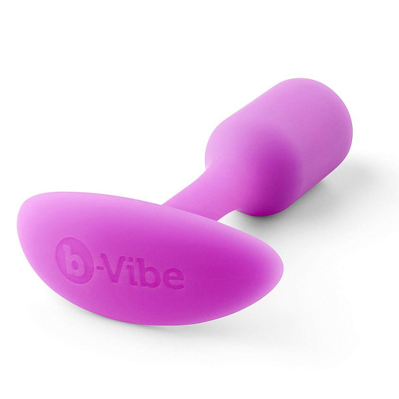 Розовая пробка для ношения B-vibe Snug Plug 1 - 9,4 см. - силикон