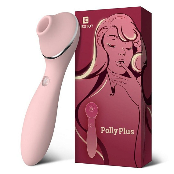 Розовый мембранный вибростимулятор клитора Polly Plus - 16,8 см. от Intimcat