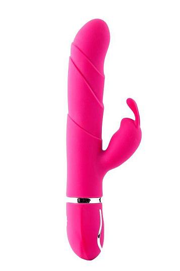 Розовый вибратор-кролик 10-SPEED FLORAL FANTASY - 22 см.