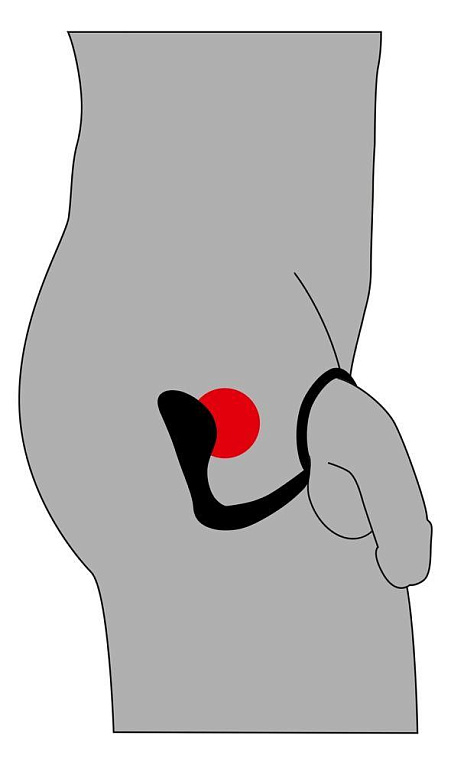 Чёрное эрекционное кольцо с анальной пробкой Black Velvets Ring   Plug от Intimcat