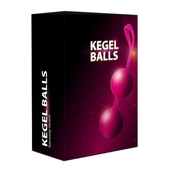Ярко-розовый набор для тренировки вагинальных мышц Kegel Balls - фото 7
