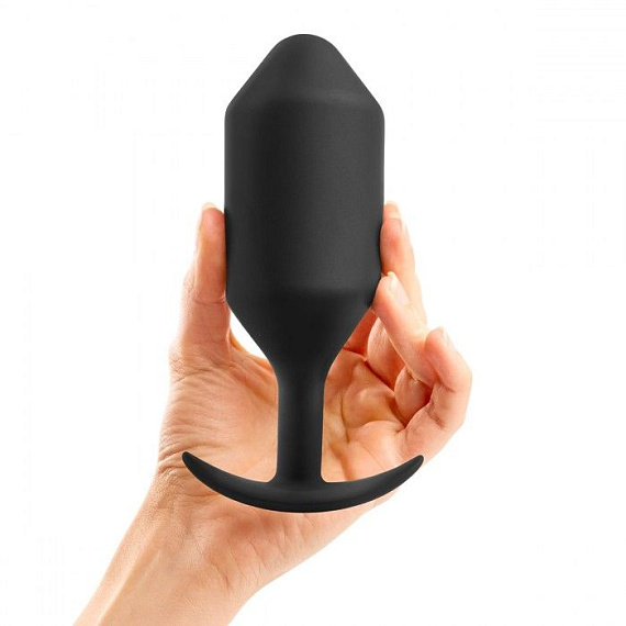Черная анальная пробка для ношения B-vibe Snug Plug 6 - 17 см. b-Vibe